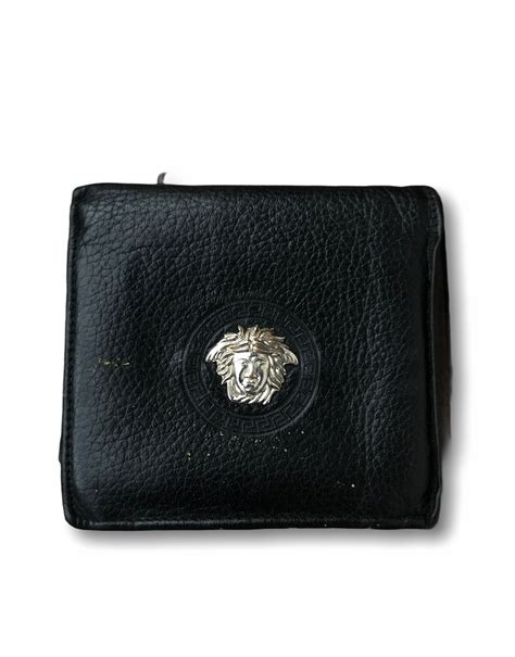 versace black mens wallet|gianni versace wallet price.